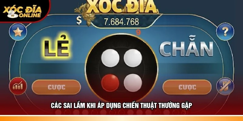Các sai lầm khi áp dụng chiến thuật thường gặp
